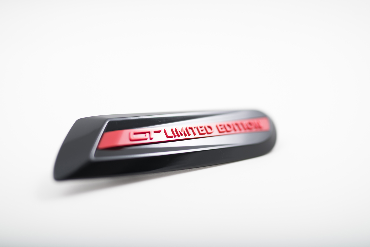 Plastic injection moulded badge for Mini’s GT LIMITED EDITION