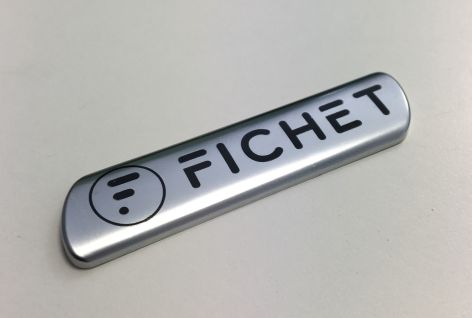 Chrome plated logo FICHET GROUP