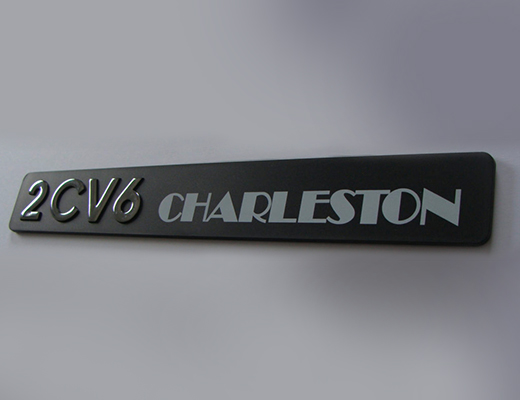  Logo sérigraphie voiture 2CV6 CHARLESTON 